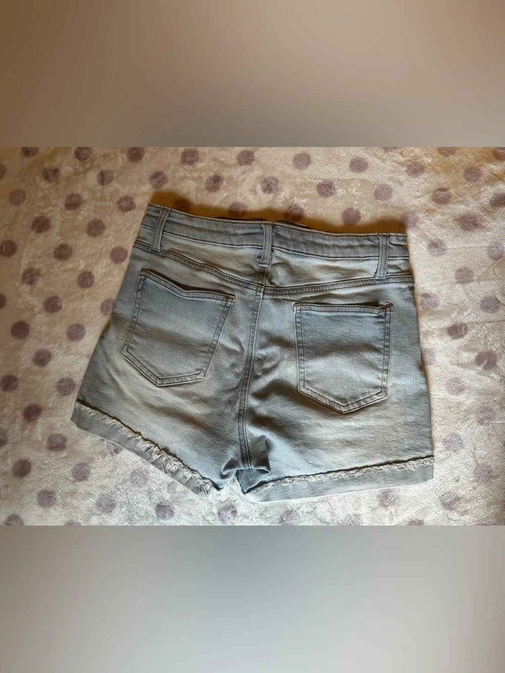Regeneration by Pink High-Rise Denim Shorts